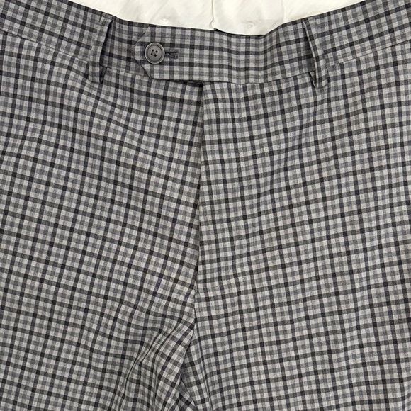 Bar III Men's Gray Plaid Dress Pants - Picture 3 of 9